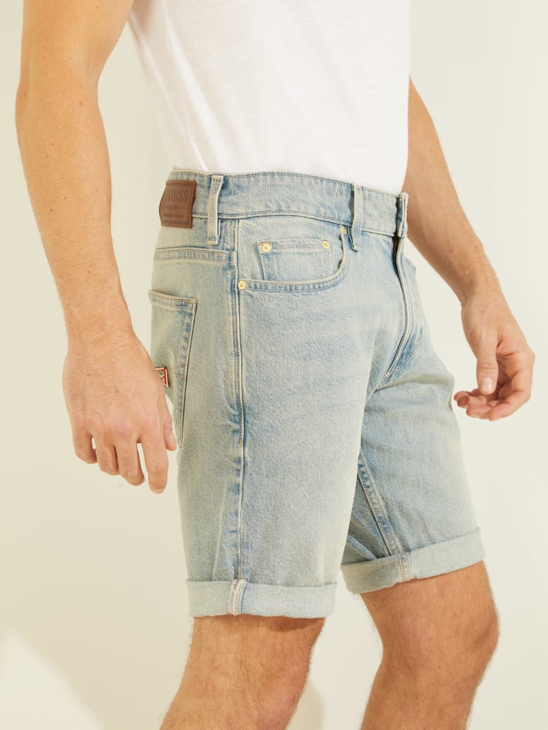 Mens guess jean shorts clearance