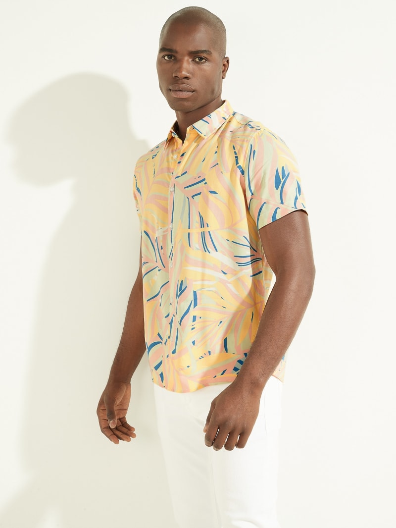 Eco Rayon Twin Palms Shirt
