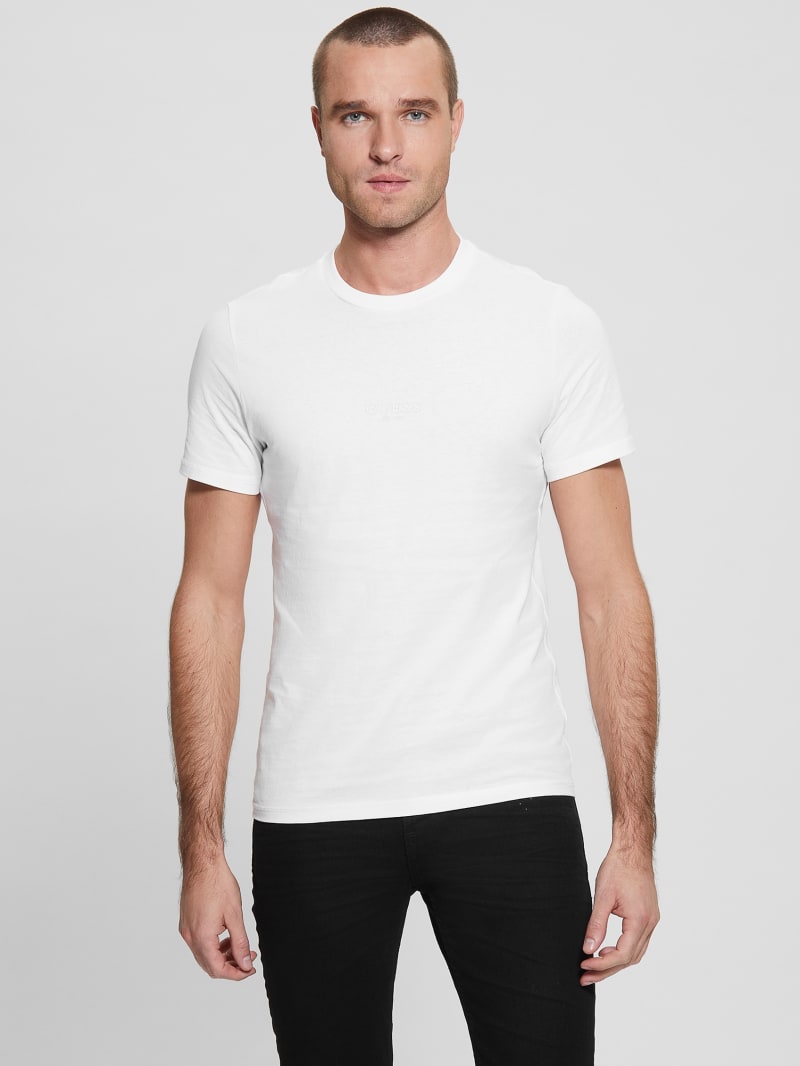 Guess plain white t shirt top
