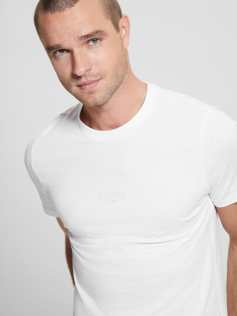 guess white t shirt mens