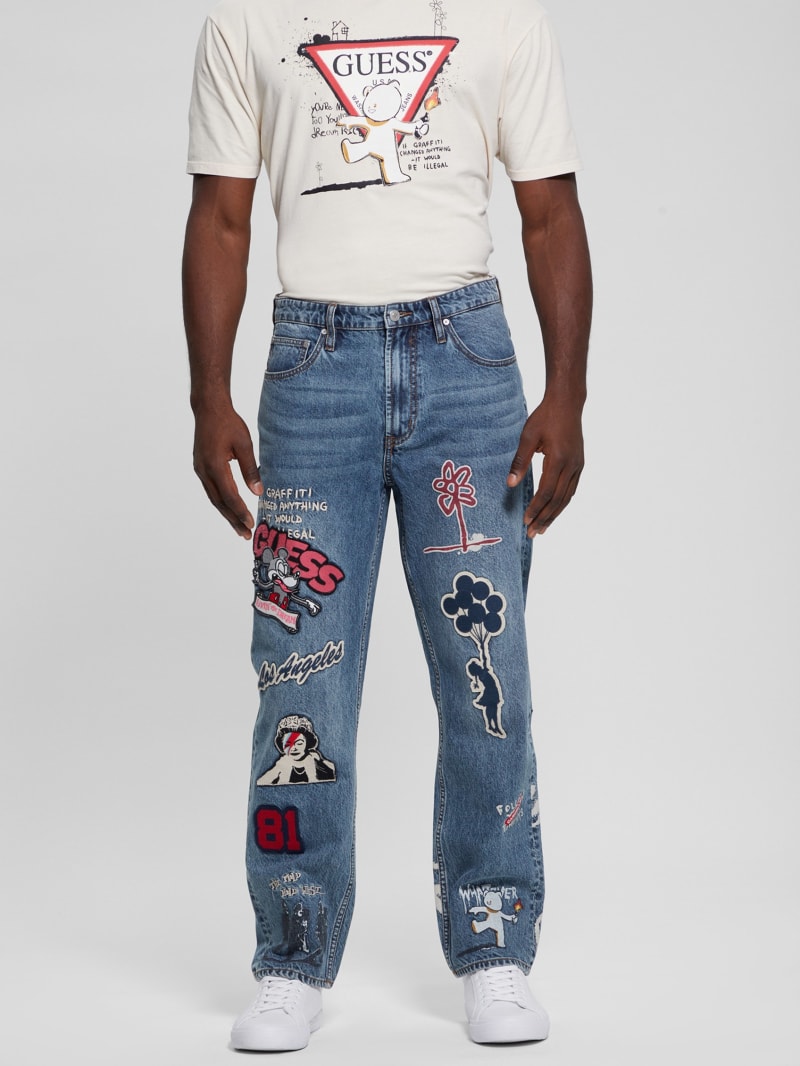 Classic Patched Jeans