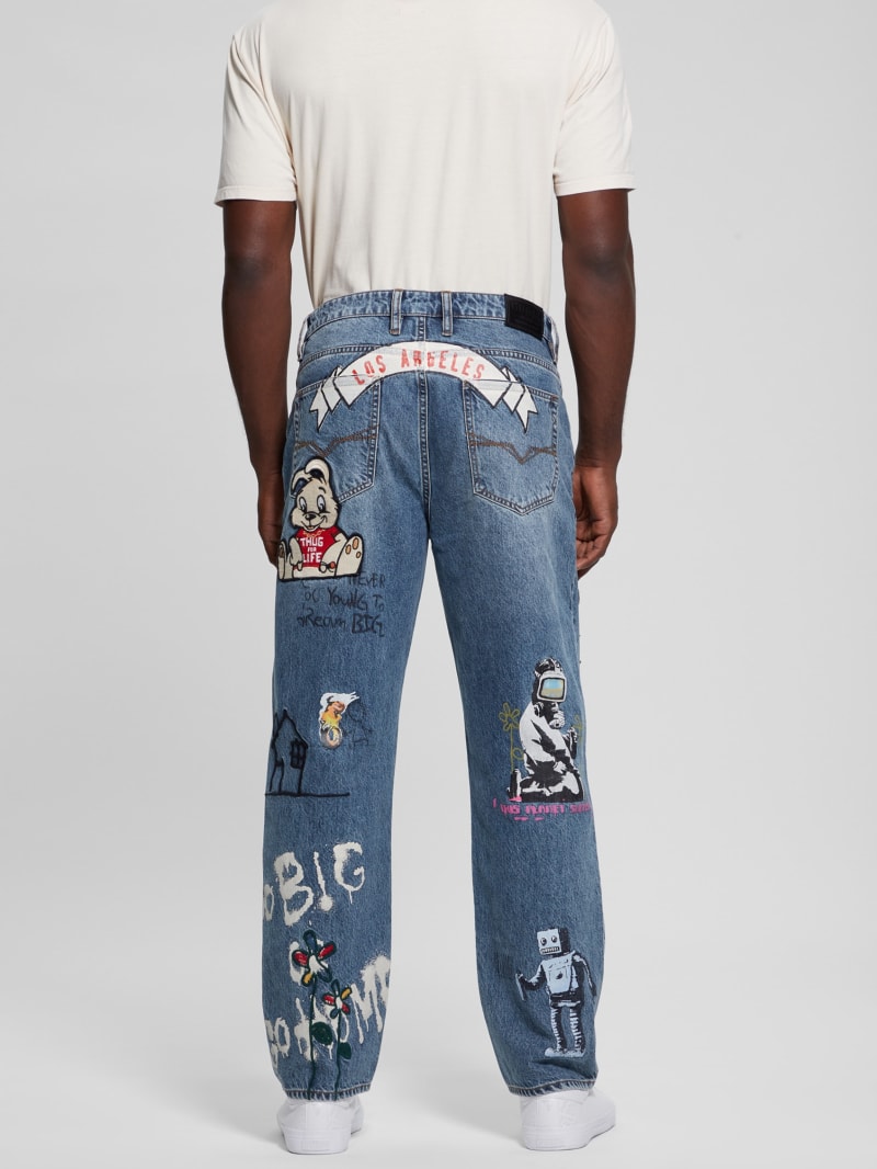 Classic Patched Jeans