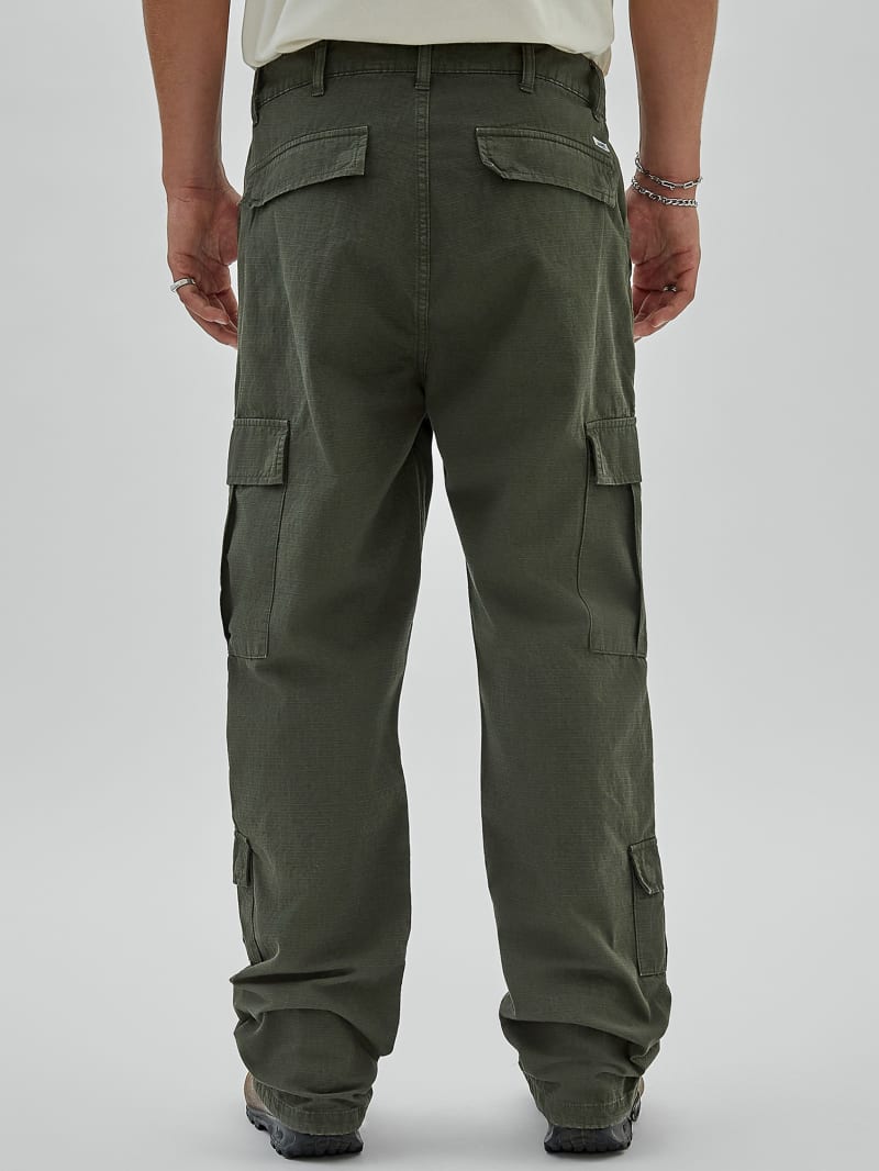 Regular Fit Ripstop Cargo Pants - Khaki green - Men