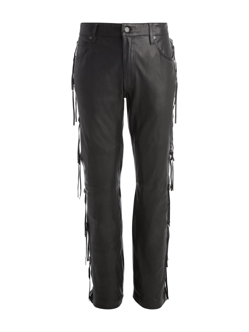 leather flare pants GUESS