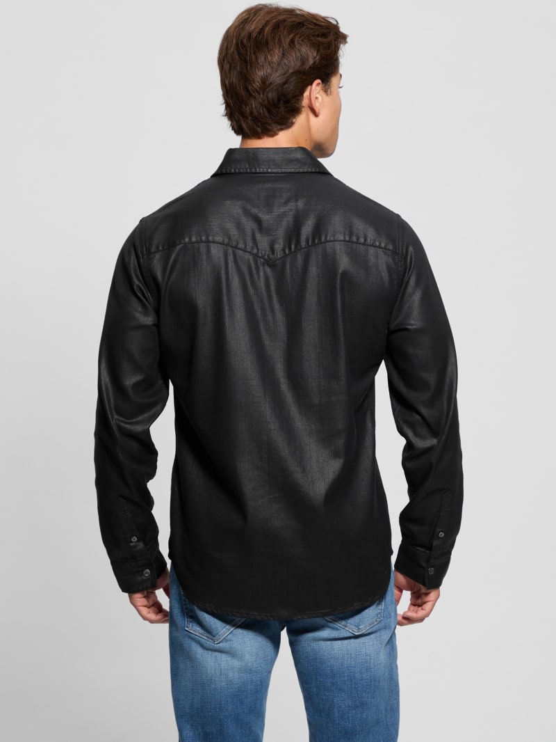 GUESS Long sleeve Western Shirt Black M