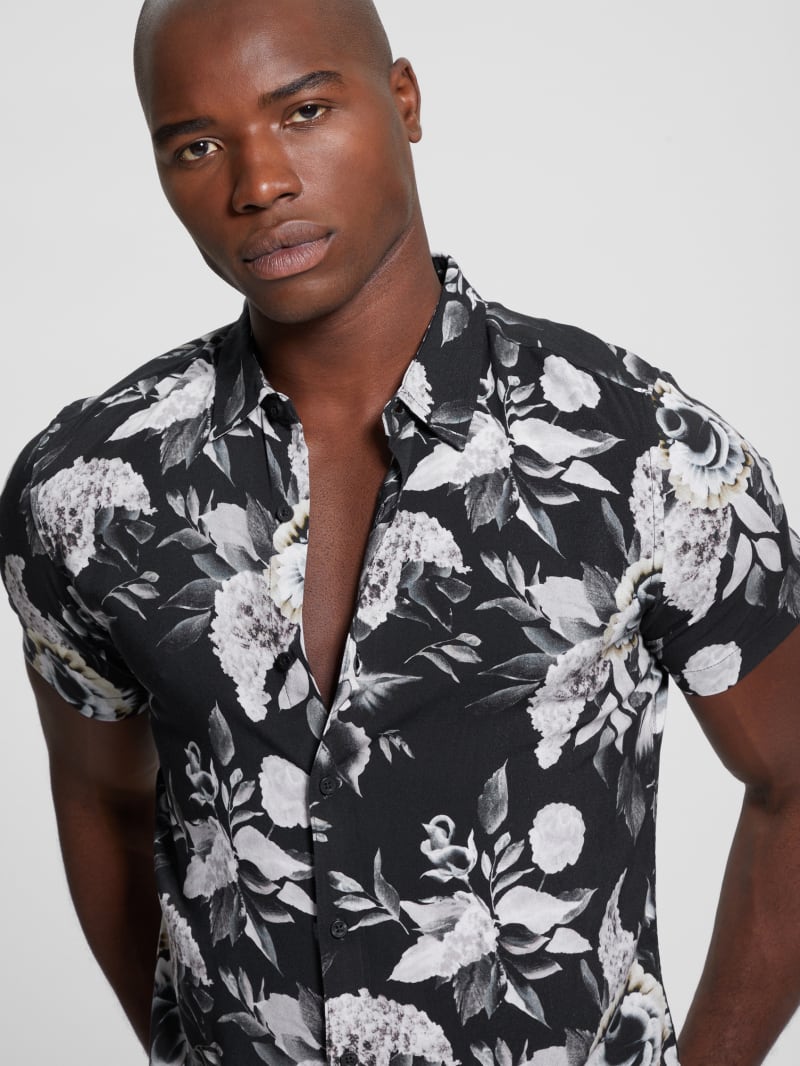 Eco Rayon Floral Shirt | GUESS