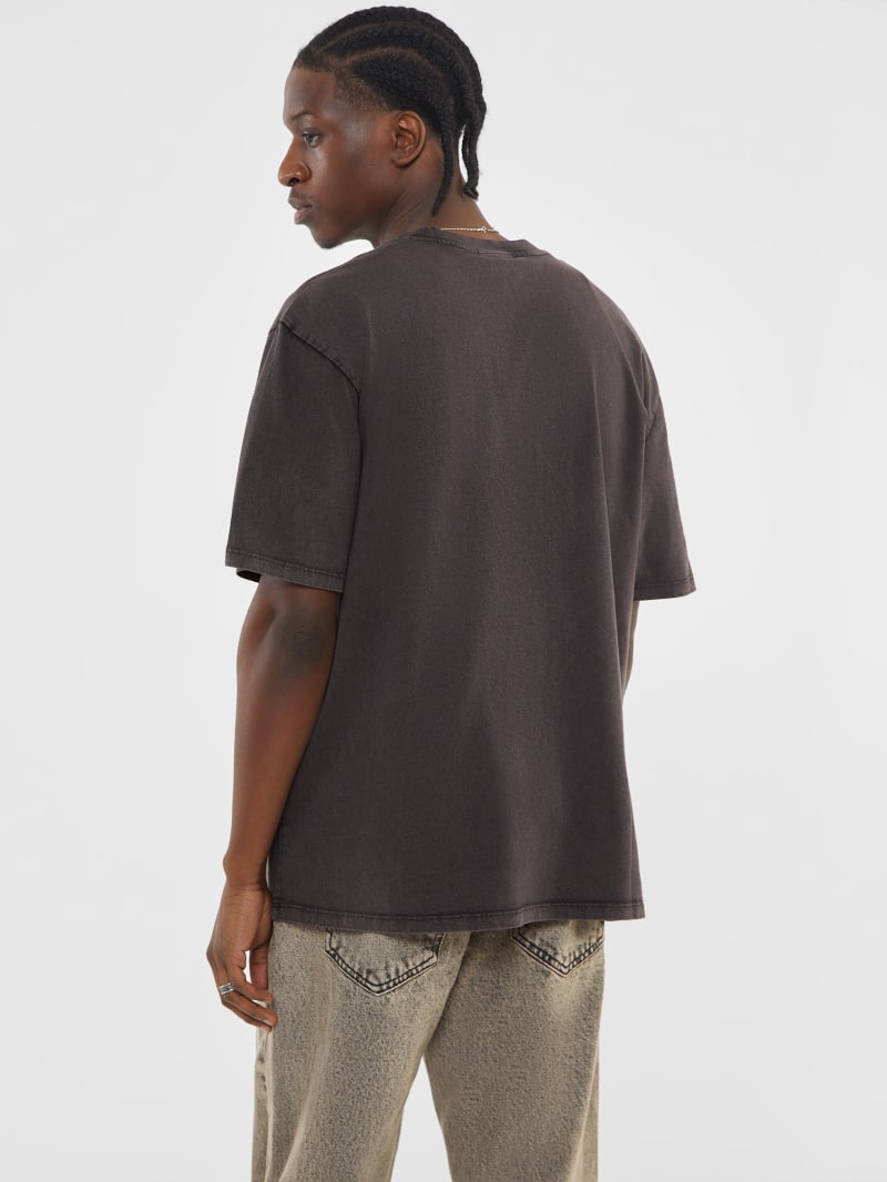 Guess originals oversized triangle logo tee shop