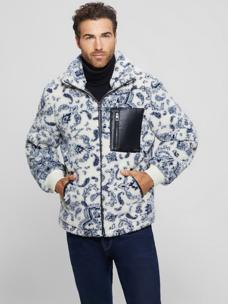 Guess sherpa hoodie shop