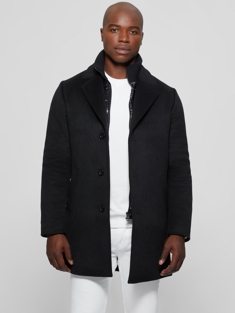 Guess wool cheap coat mens