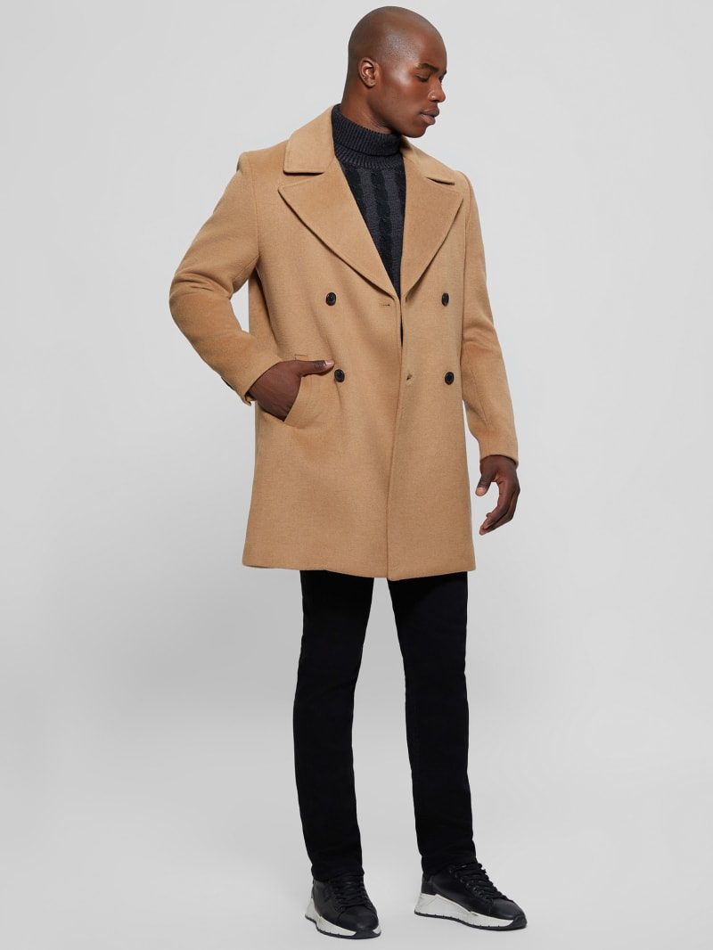 Guess camel cheap coat