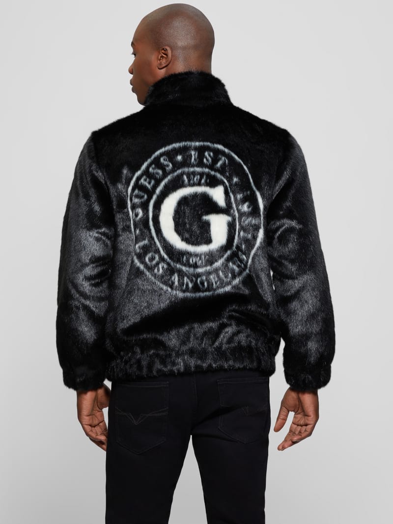 Draco Faux-Fur Zip Jacket | GUESS