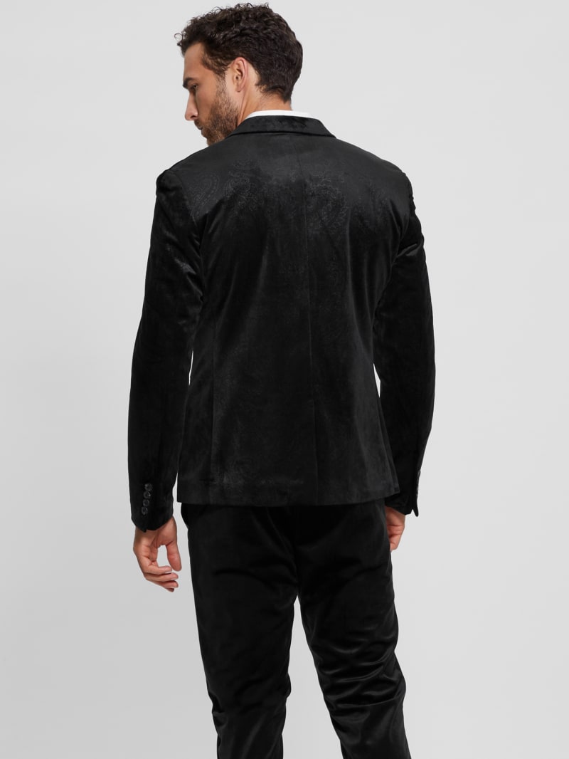 Guess velvet blazer store