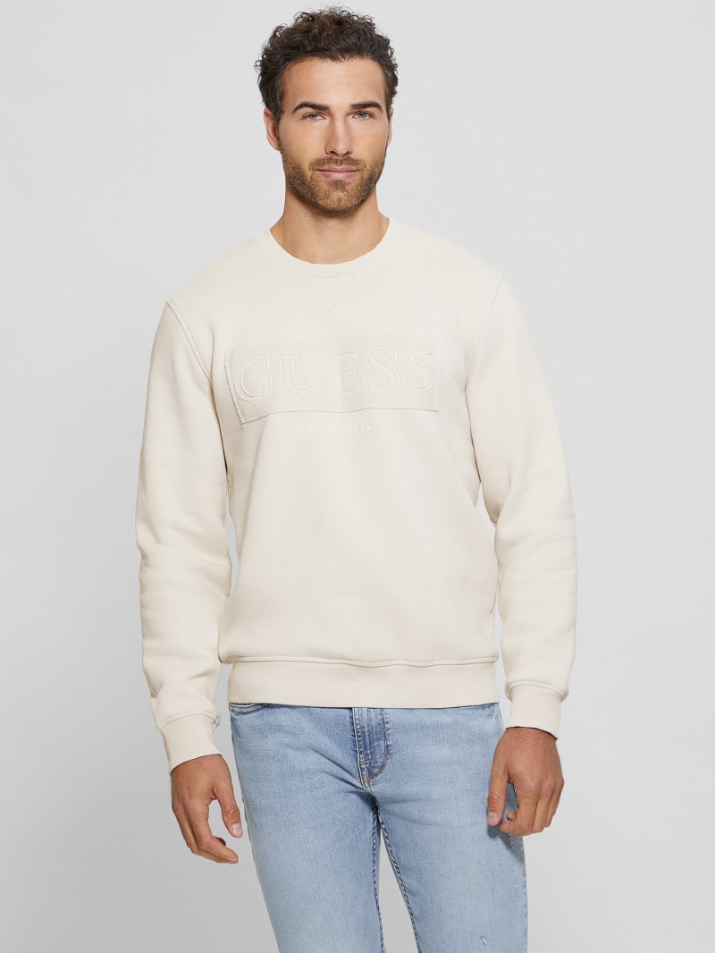 Eco Beau Crewneck Fleece Sweatshirt GUESS Canada