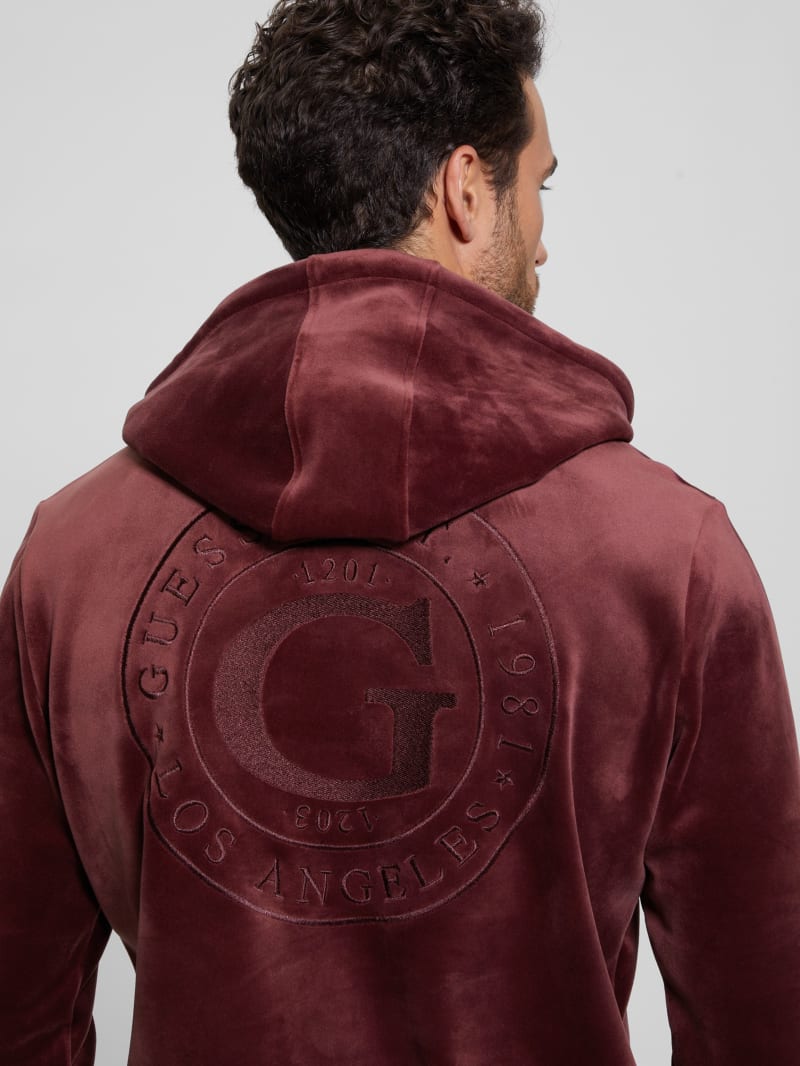Guess red hoodie outlet