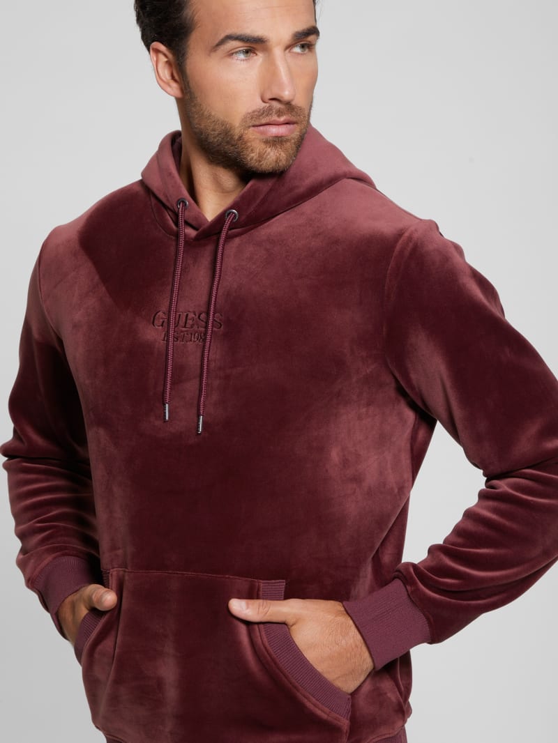 Red guess hoodie store