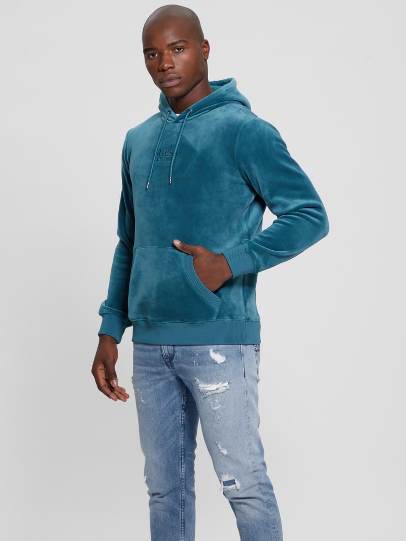 Guess 2025 blue hoodie