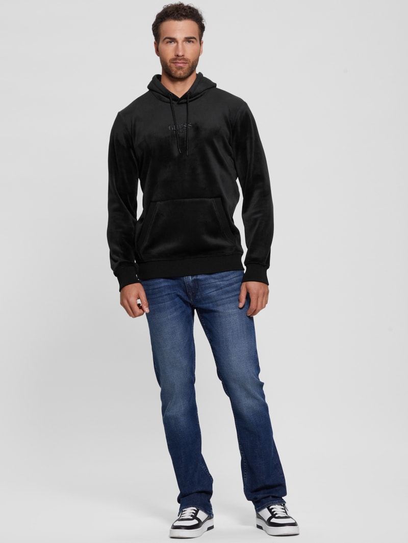 Bonded Velvet GUESS Hoodie | GUESS