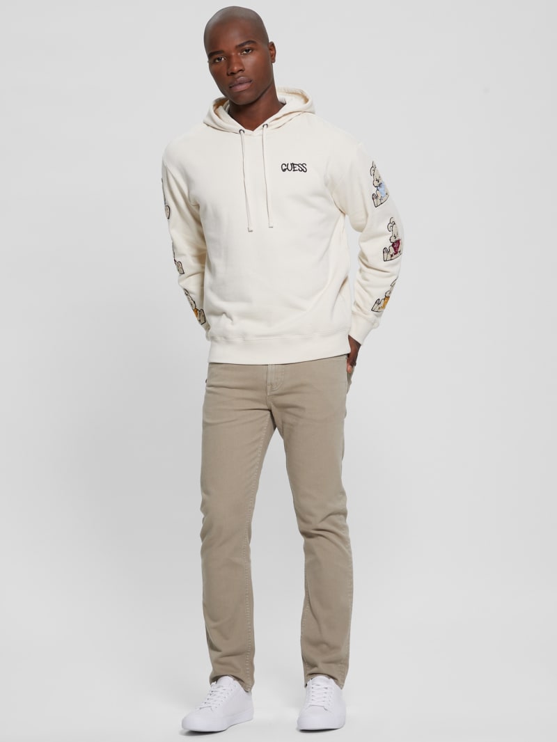 White guess hoodie mens clearance