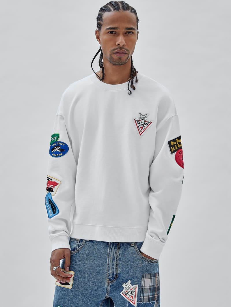 White hotsell guess crewneck