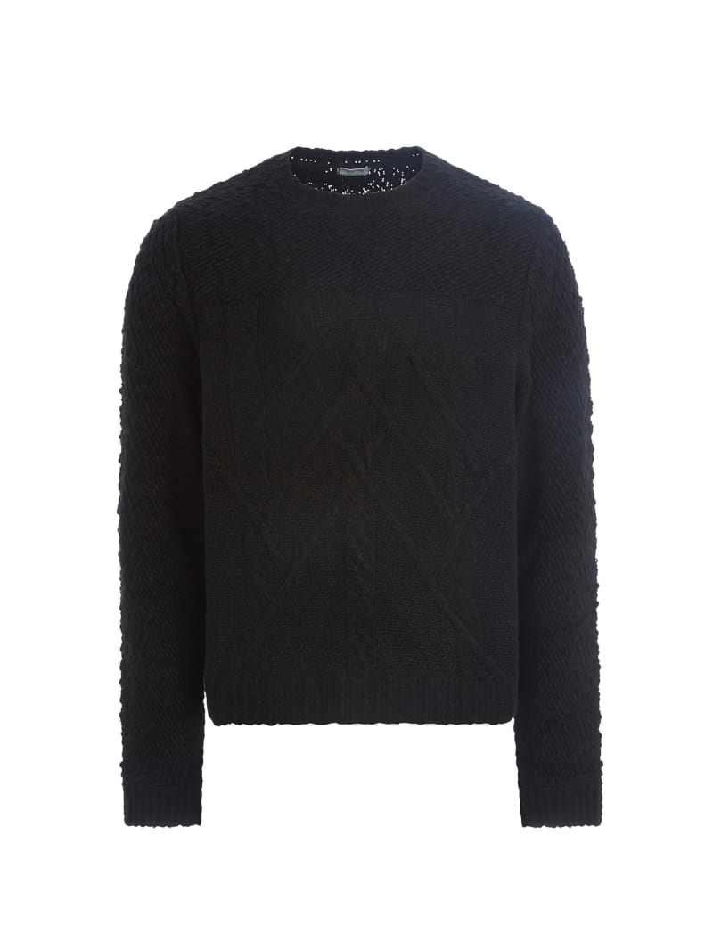 Abel amp; Lula brushed-effect knitted jumper - Black