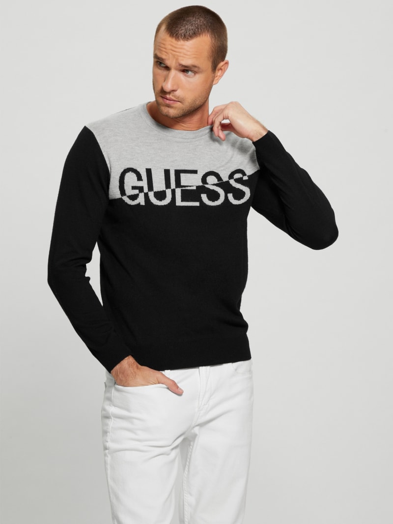 Guess color block shirt sales