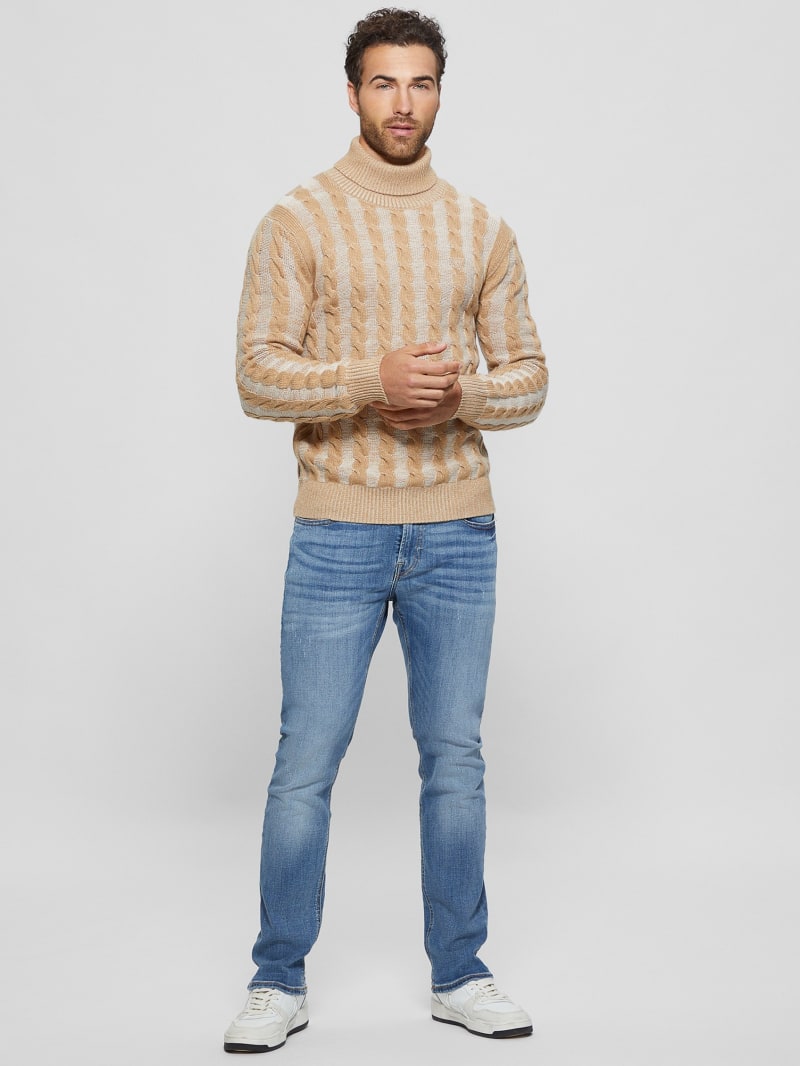 Arkell Turtleneck Cable Sweater