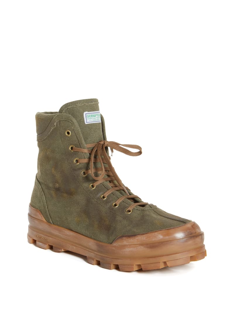Guess green boots hotsell