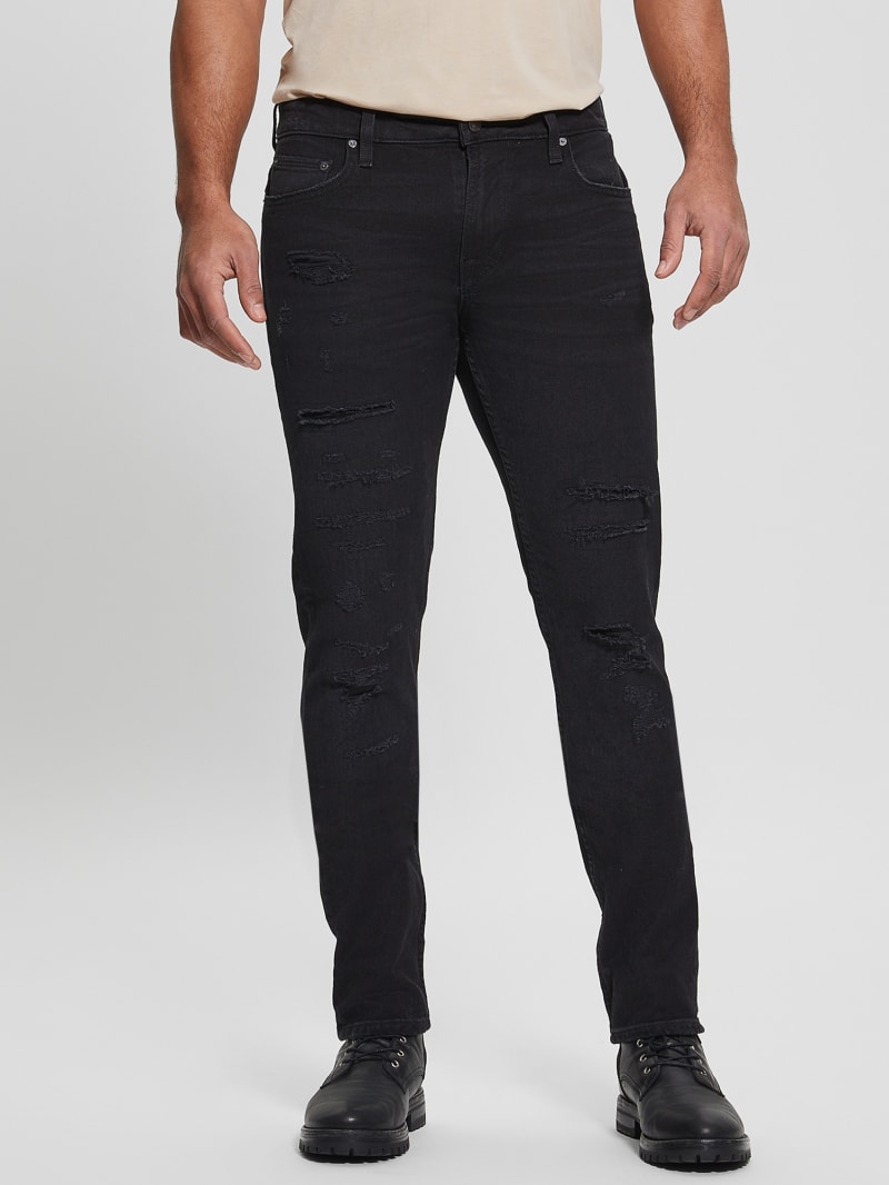 Destroyed Tapered Jeans