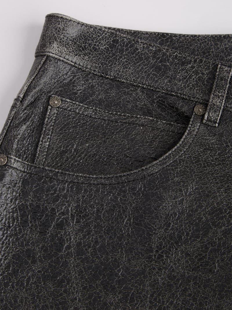 GUESS® Cracked Leather Shorts