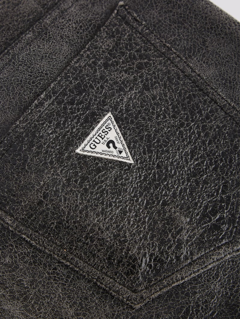 GUESS® Cracked Leather Shorts