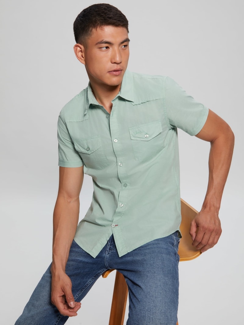 Neon green guess shirt shop