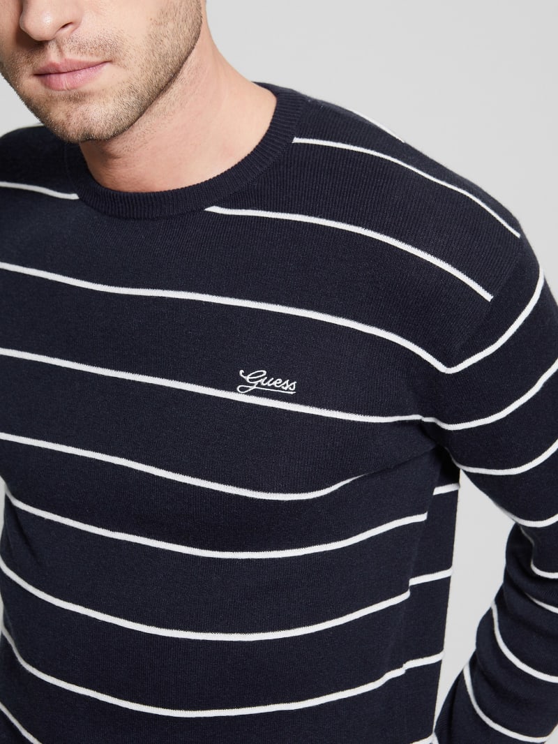 Guess striped sweatshirt cheap
