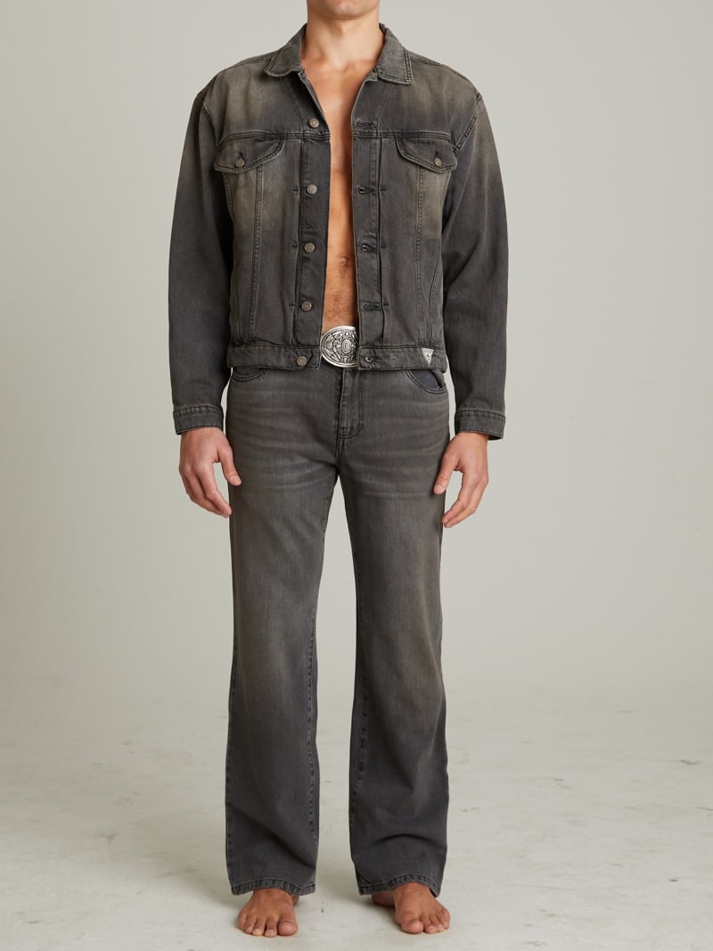 Guess black jean jacket cheap