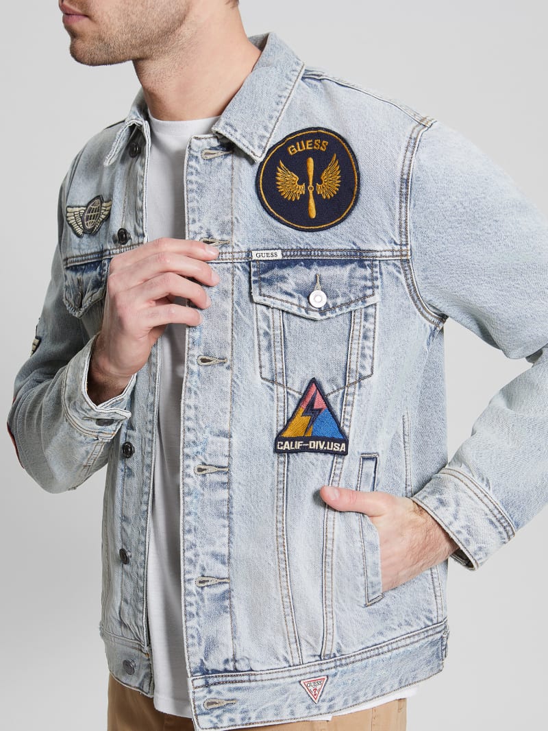 Dillon Patch Denim Jacket GUESS
