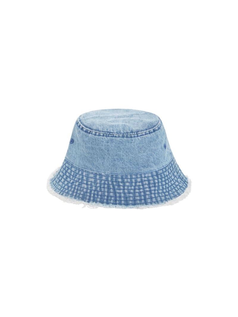 Washed Denim Bucket Hat | GUESS