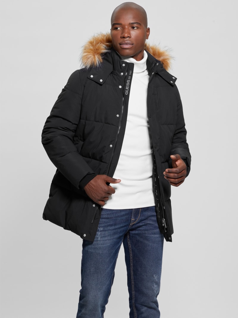 Midlength Puffer Jacket | GUESS Canada