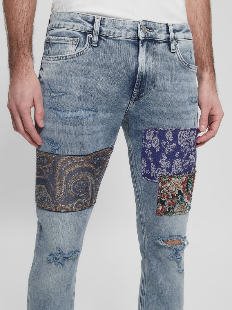 Eco Skinny Patchwork Jeans GUESS