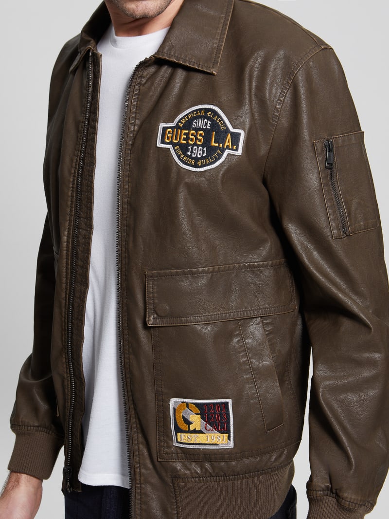 guess men's aviator jacket