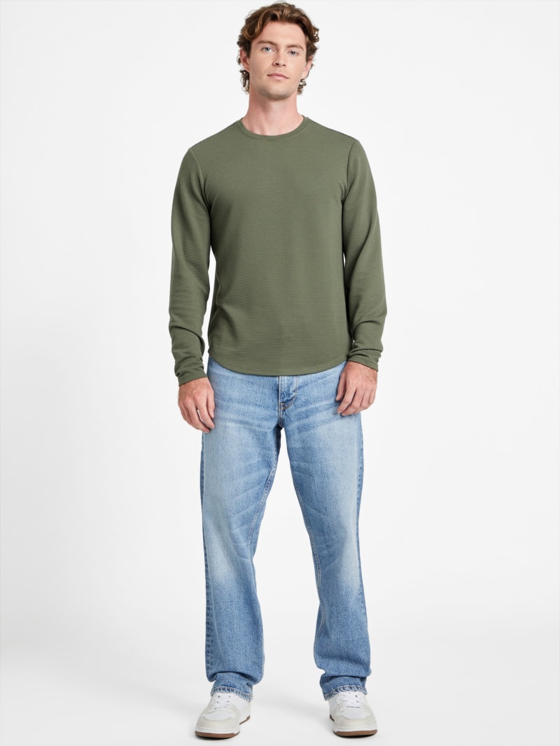 Textured Long-Sleeve Tee