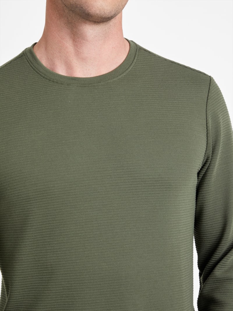 Textured Long-Sleeve Tee