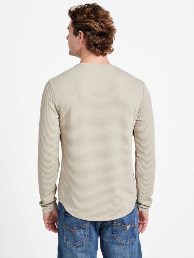 Textured Long-Sleeve Tee