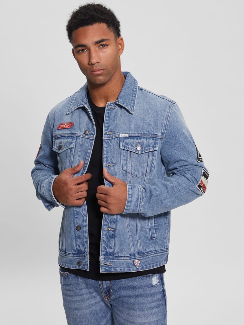 Jean Jacket With Fur And Patches | lupon.gov.ph