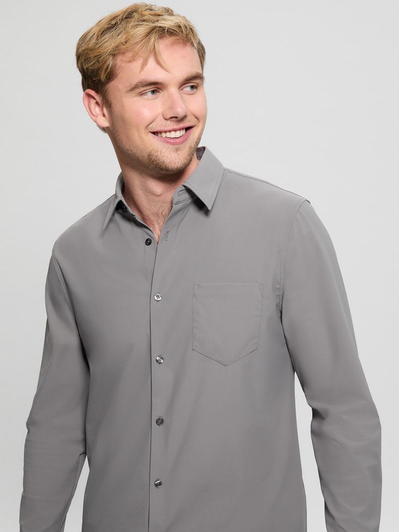 TECH BUTTON DOWN SHIRTS L/S STRIPE Sサイズ TECH BUTTON DOWN SHIRT L/S STRIPE #GRAY [BE-80024] – cocorozashi
