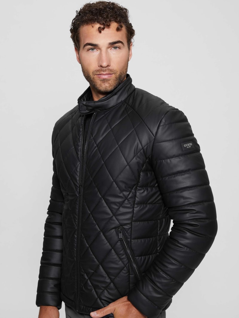 Guess pleather jacket new arrivals