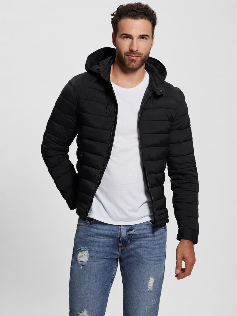 Guess smart stretch puffer jacket hot sale