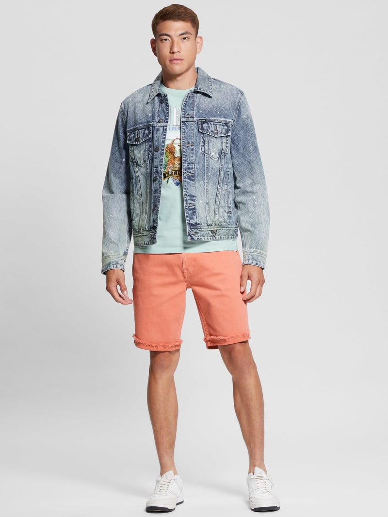 Eco Dillon Embroidered Denim Jacket | GUESS