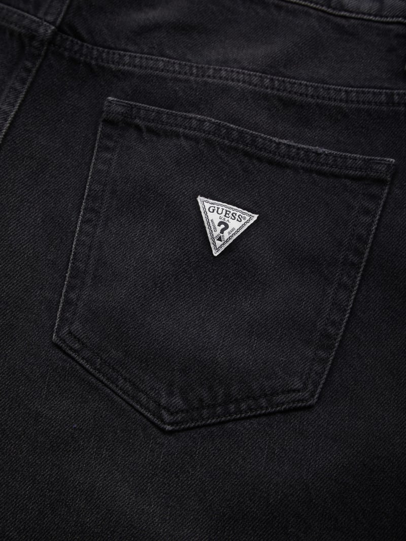 black distressed denim short | GUESS