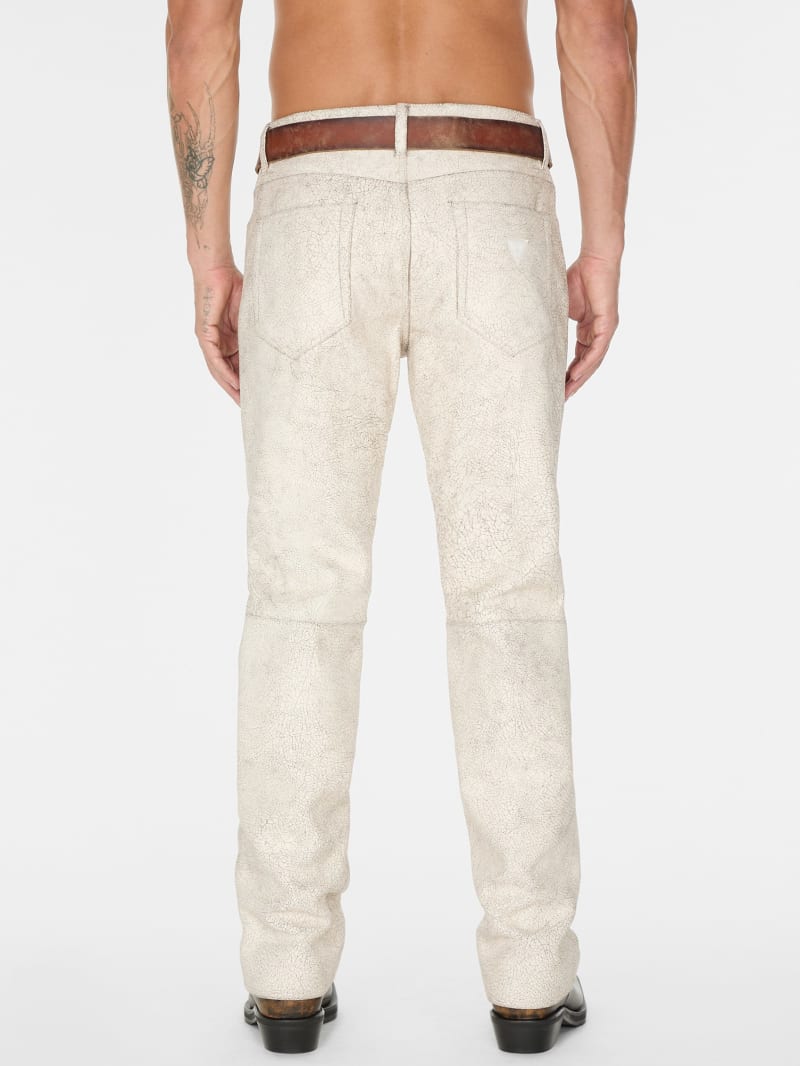 GUESS USA ラムレザー フレアパンツ 新品訳あり GUESS USA ラムレザー フレアパンツ 新品訳あり（GUESS JAPAN