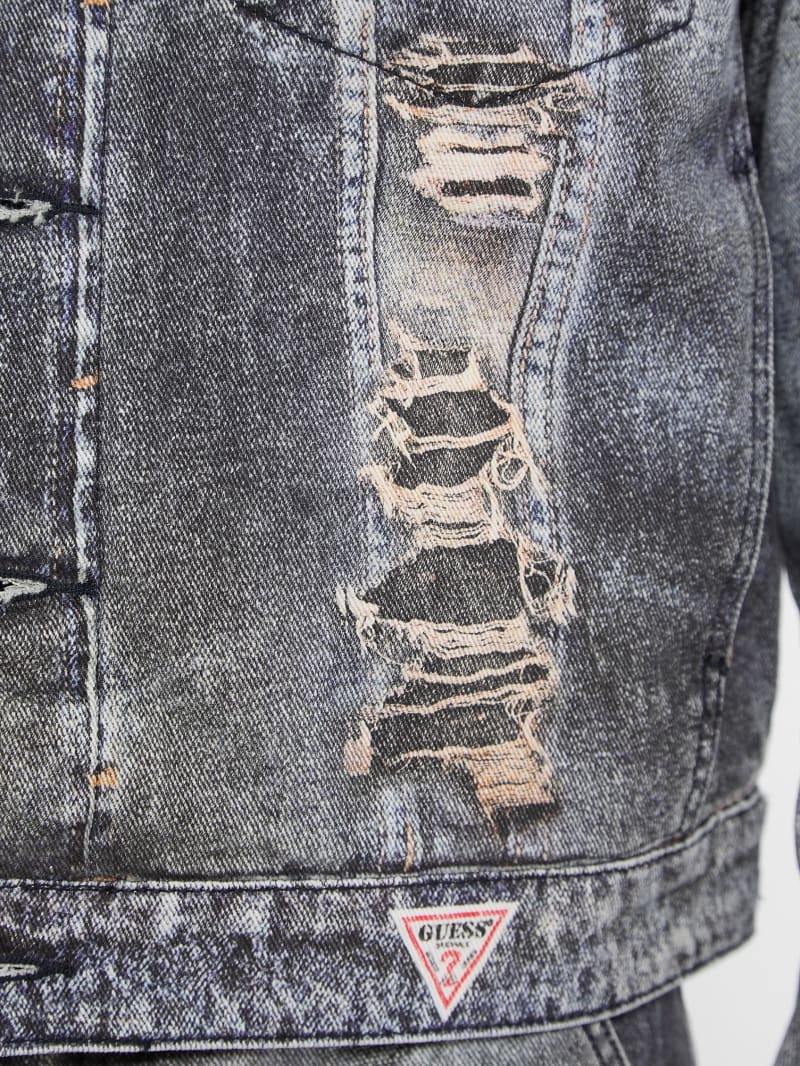 GUESS Originals Printed Trucker Denim Jacket | GUESS