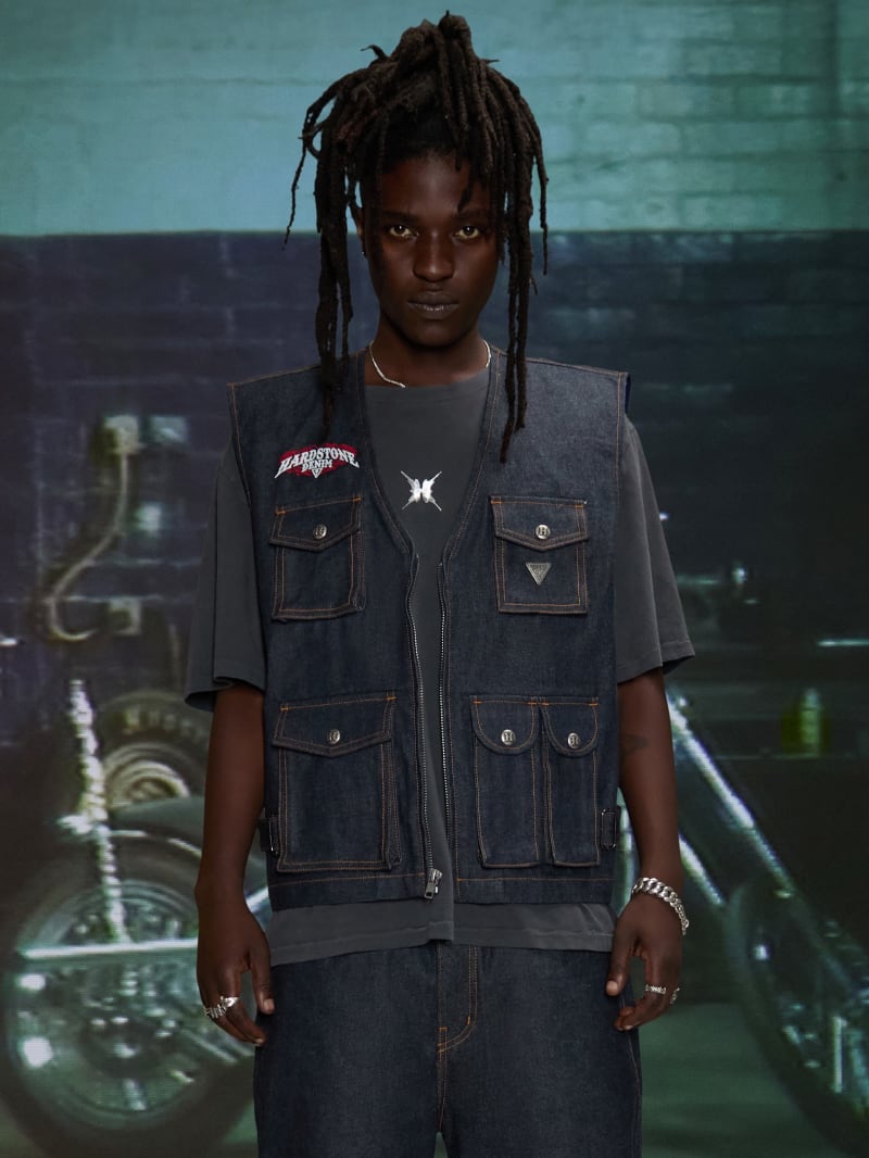 GUESS® HARDSTONE Raw Denim Vest